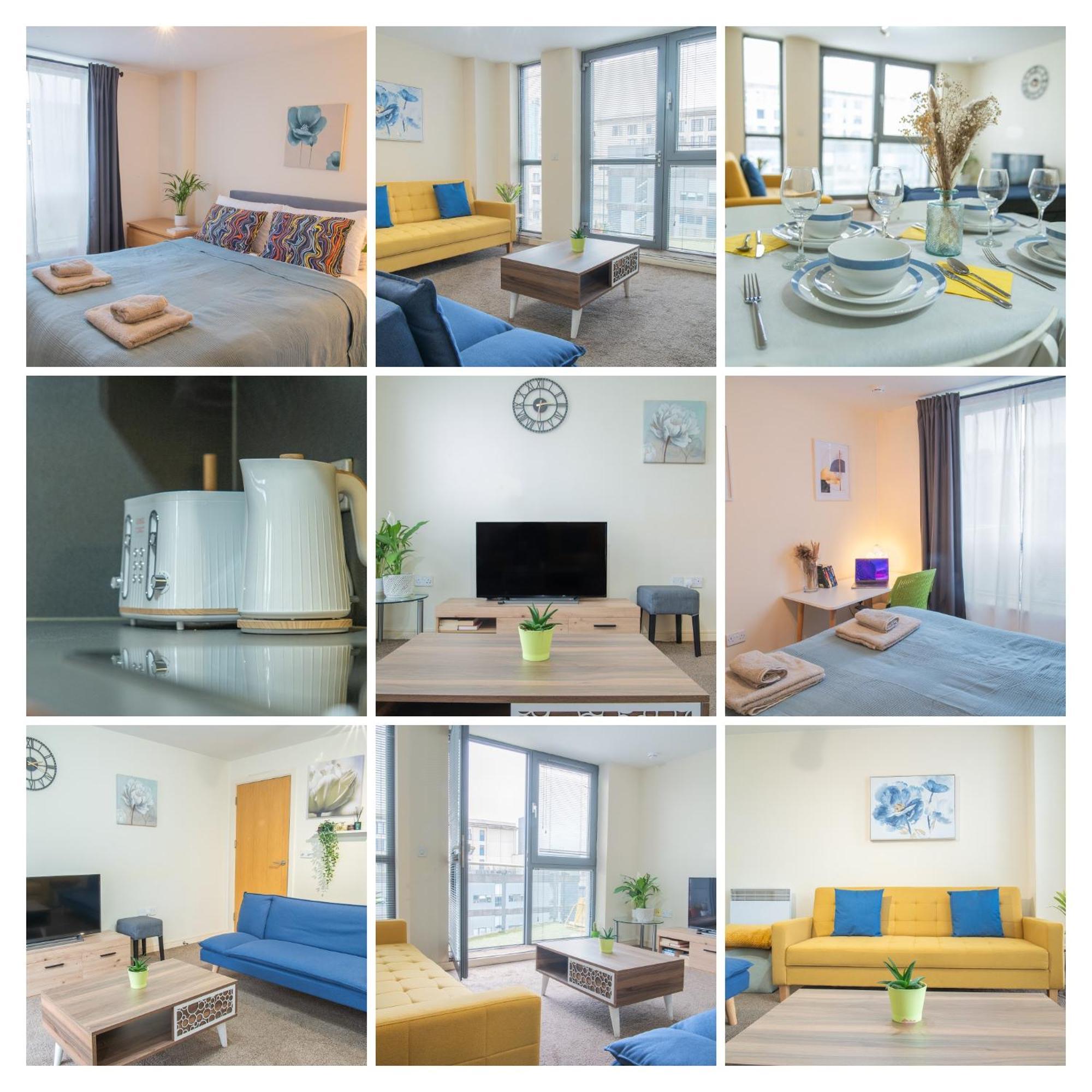 Stay In Our Stylish Flat! & Secure Building & Sleeps Up To 4 Бирмингем Экстерьер фото